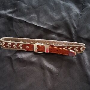 Magid Brown and Silver Women's Belt